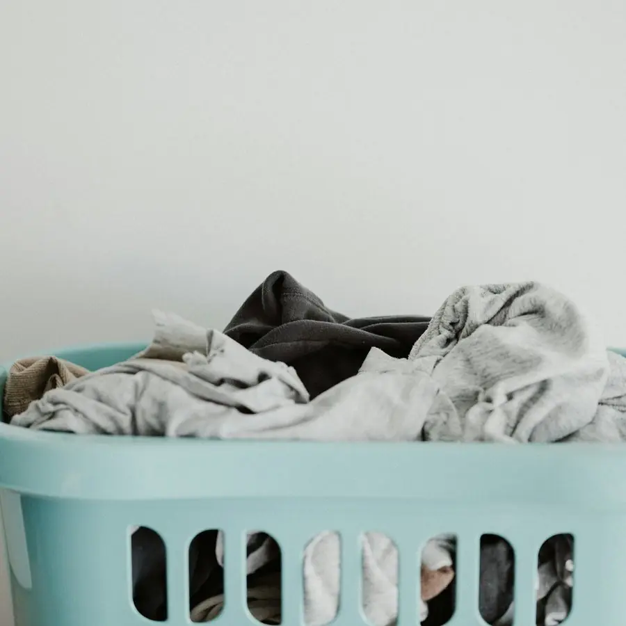 A basket of laundry