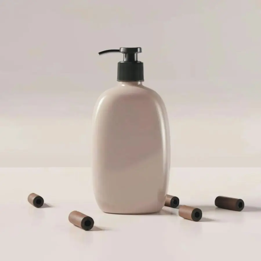 A pump bottle of soap